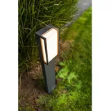 Lutec Sockelleuchte Aluminium 75,0 cm inkl. LED-Lampe grau