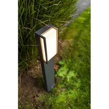 Lutec Sockelleuchte Aluminium 75,0 cm inkl. LED-Lampe grau
