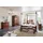 Massivmoebel24 Himmelbett Akazie 200x200x224 nougat lackiert OXFORD 247