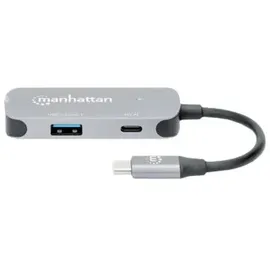 Manhattan USB-C Dockingstation USB-C auf HDMI 3-in-1 Docking-Konverter Passend für Marke Dockingst
