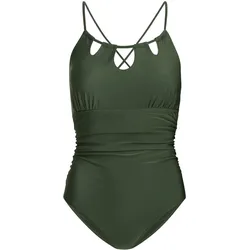 Badeanzüge, Badehosen Frauen - MIDOYA SwimmiieTM - Dein figurformender Wohlfühl-Badeanzug Olivgrün / S - SwimmiieTM Badeanzug - Olivgrün - S