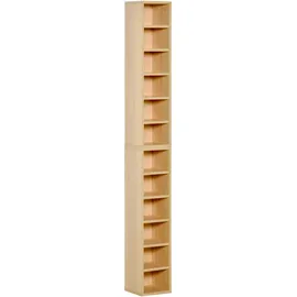 Homcom Säulenregal 2 tlg. 21 x 19 x 88 cm Buche