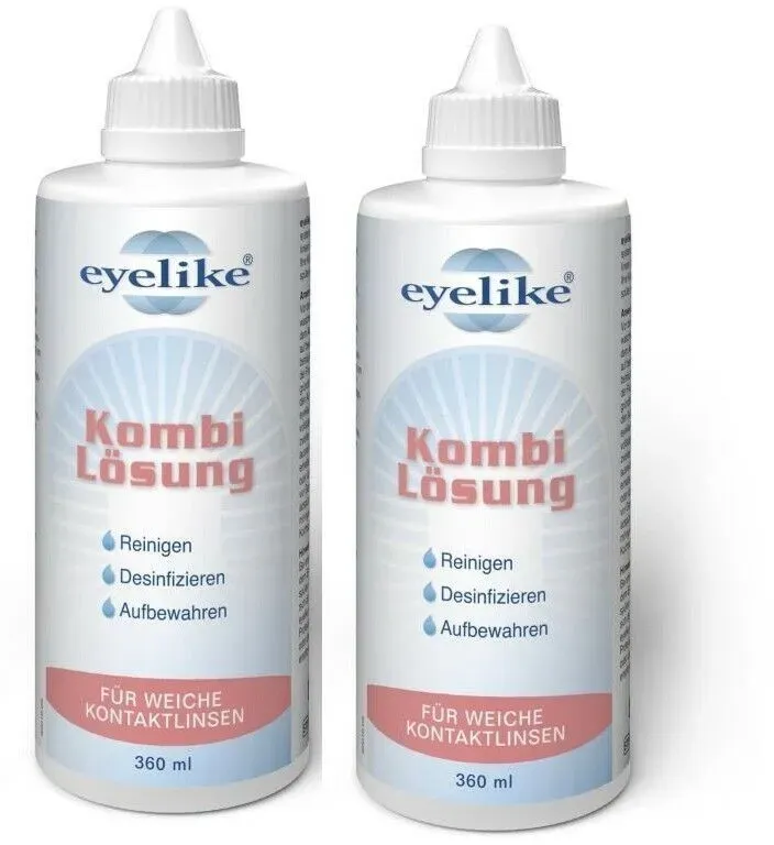 Eyelike Kombi-Lösung 2x 360ml Kontaktlinsen Pflegemittel