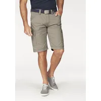 MAN'S WORLD Cargobermudas MAN'S WORLD, Herren, Gr. 66, N-Gr, grün (olivgrün), Obermaterial: 100% Baumwolle, unifarben, normal kniebedeckend, Hosen, auch in Großen Größen, Topseller