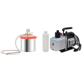 vidaXL Vakuumkammer mit 2-stufiger Pumpe 7,4 L