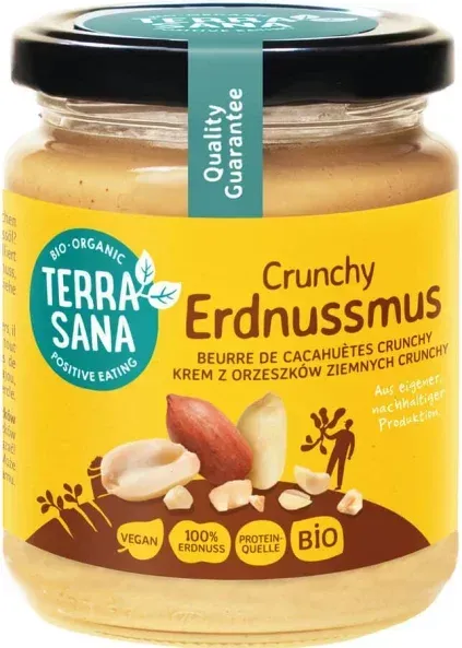 Terrasana Erdnussmus crunchy bio 250g