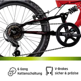 Galano FS180 20 Zoll RH 31 cm Rot