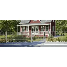 Floraworld Doppelstab-Mattenzaun Comfort 201 x 103 cm feuerverzinkt