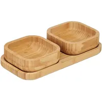 San Ignacio Kinvara-Kollektion, Bambus, 3-teiliges Snack-Set