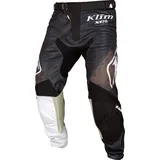 Klim XC Lite Textilhose - Schwarz/Weiß/Beige - 34