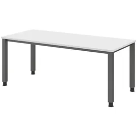 bümö Schreibtisch 180 x 80 cm Weiß