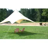 Floracord Camping Pyramiden Sonnensegel Sand 400 cm x 400 cm