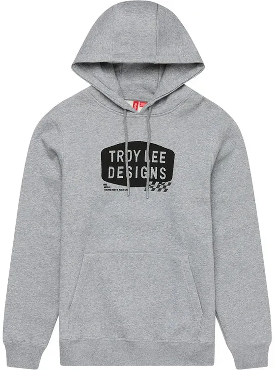 Troy Lee Designs Stamp Hoodie Grau Meliert - 2XL