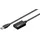 goobay Aktives USB 3.0 Verlängerungskabel, Schwarz,