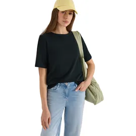 Cecil T-Shirt Slubyarn Schwarz L