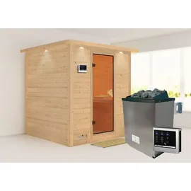 Karibu Mojave inkl. 9 kW Ofen + ext. Steuerung + Dachkranz