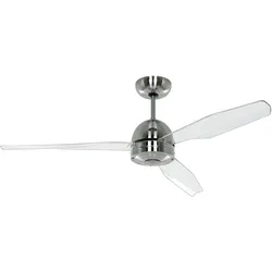 Casafan Deckenventilator Libelle 132 cm Chrom mit Fernbedienung 132