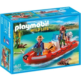 Playmobil Wild Life Schlauchboot mit Wilderern 5559