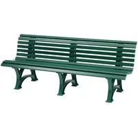 Proregal Gartenbank Jamaika | 4-Sitzer | Grün Kunststoff 200x80x64