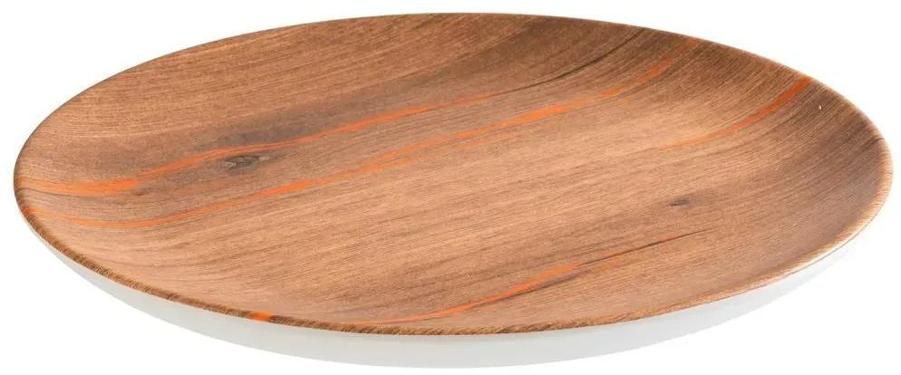 Preisvergleich Produktbild APS Teller -CRAZY WOOD- Ø 26 cm, H: 2 cm