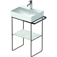 Duravit DuraSquare Metallkonsole bodenstehend, schwarz matt
