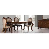 Esszimmerstuhl Stuhl Möbel Holz Luxus Esszimmer Ess Stoff Stil Barock Stühle