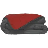 les tendances Hudson Couette Legere Microfibre 200g/m2 220x240cm Gris / Rouge