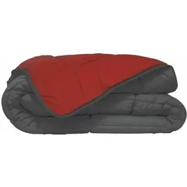 les tendances Hudson Couette Legere Microfibre 200g/m2 220x240cm Gris / Rouge