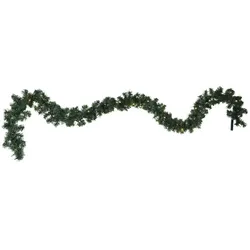 StarTrading LED Tannengirlande Weihnachtsgirlande beleuchtet 30LED Batterie Timer 2,50m grün