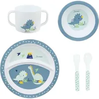 Sterntaler 6802423 Geschirrset DINO Rexi blau