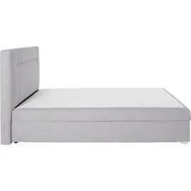 Jockenhöfer Boxspringbett JOCKENHÖFER GRUPPE "Carmen", grau (grau 369, 09), B:154cm L:217cm, Komplettbetten, Boxspringbett, mit Bettkasten und Topper, erhältlich in 120 & 140cm Breite