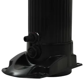 vidaXL Faltbare Solardusche schwarz 214 cm