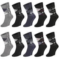 CHILI LIFESTYLE SOCKS Chili Lifestyle Karo Socken 10 Paar Baumwolle Weichbund Damen Herren