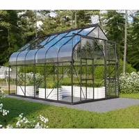 Vitavia Gewächshaus Saturn 9900 ESG, inkl. Fundament, Schwarz
