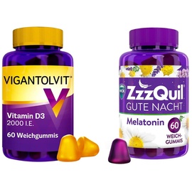 Vigantolvit 2000 i.E. Vitamin D3 60 stk + Wick Zzzquil Gute Nach