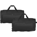 Redolz Duffle Essentials 2-Rollen Reisetaschenset 2tlg. black