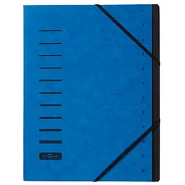 Pagna Ordnungsmappe 12 Fächer blau,
