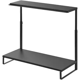 Yamazaki Monitorständer, schwarz, Metall, 59x38x28 cm