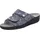ROHDE Damen Pantolette aus Leder mit zartem Metallic-Schimmer Soltau-40 1958, Größe:38 EU, Farbe:Blau - 38