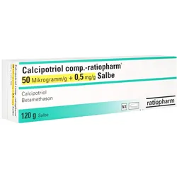CALCIPOTRIOL comp.-ratioph.50 μg/g + 0,5 mg/g Sal. 120 g