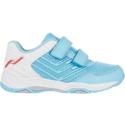 PRO TOUCH Kinder Volleyballschuhe Hallenschuhe, BLUE LIGHT/ WHITE/ R, 28