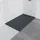 bad land SET Duschwanne 90x140 Rechteck Schwarz + Walk-In Dusche 140x195 Transparentes Glas