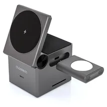 CHOETECH T632-F 3-in-1 15W induktives Ladegerät (schwarz)