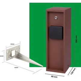 Novatool Gartensteckdose 2 St. Braun