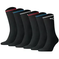 Puma Socken Unisex 6er Pack Stretch SCHWARZ|SCHWARZ 43-46