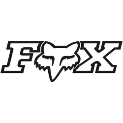 FOX F-Head X TDC 18 Sticker, zwart, 45 cm