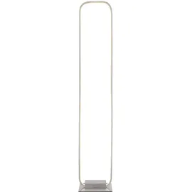 GLOBO LED Standlampe Stehleuchte Wohnzimmerlampe Designleuchte Fußschalter, Metall opal nickel, 28W 1640lm warmweiß, H 130 cm