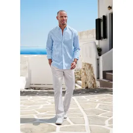 John Devin Langarmhemd Regular Fit Blau L