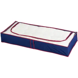 Unterbettkommode MAXIMEX "Blau-Rot", blau (blau, rot), B:100cm H:15cm T:45cm, Kunststoff, Aufbewahrungsboxen, Aufbewahrungsbox für Kleidung, platzsparend, Schutz vor Staub & Motten