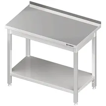Stalgast Arbeitstisch mit Grundboden, 800x700x850 mm, mit Aufkantung, verschweißt